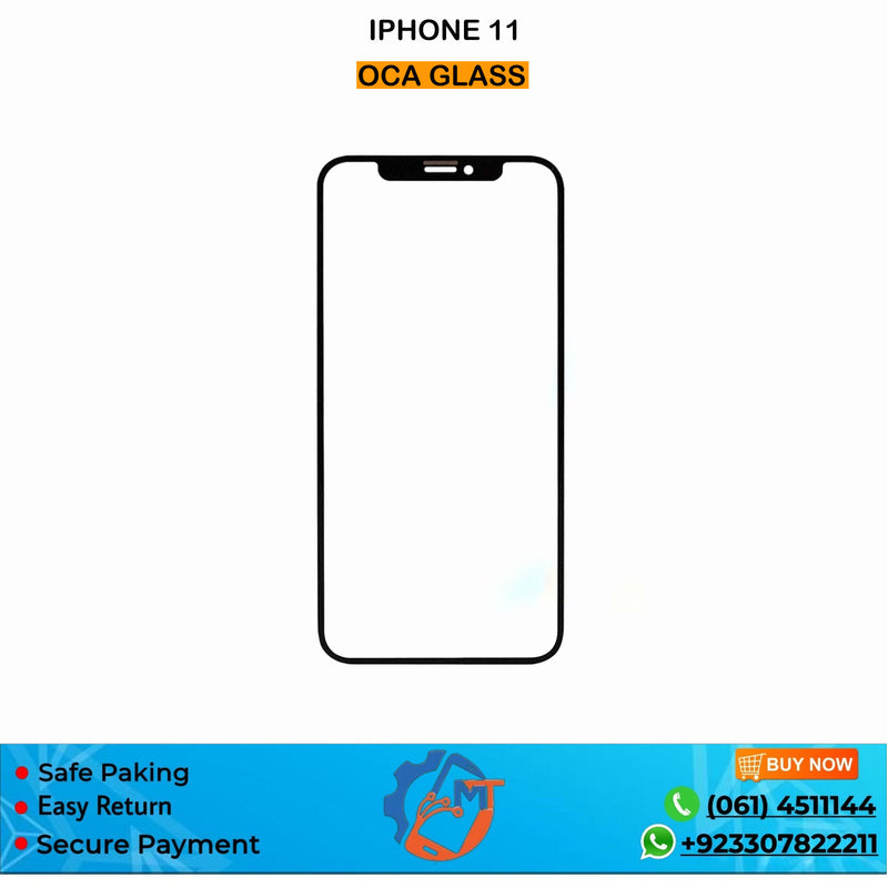 IPHONE 11 OCA GLASS BLACK