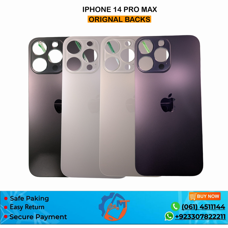 IPHONE 14 PRO MAX 100% ORG BACK COVER MIX COLOUR