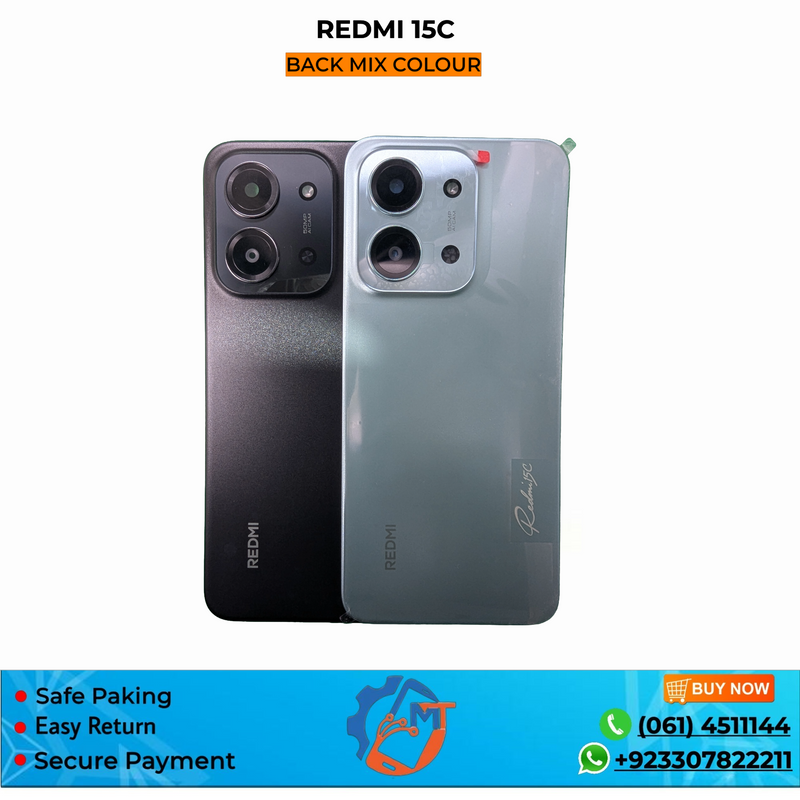 REDMI 15C BACK COVER MIX COLOUR
