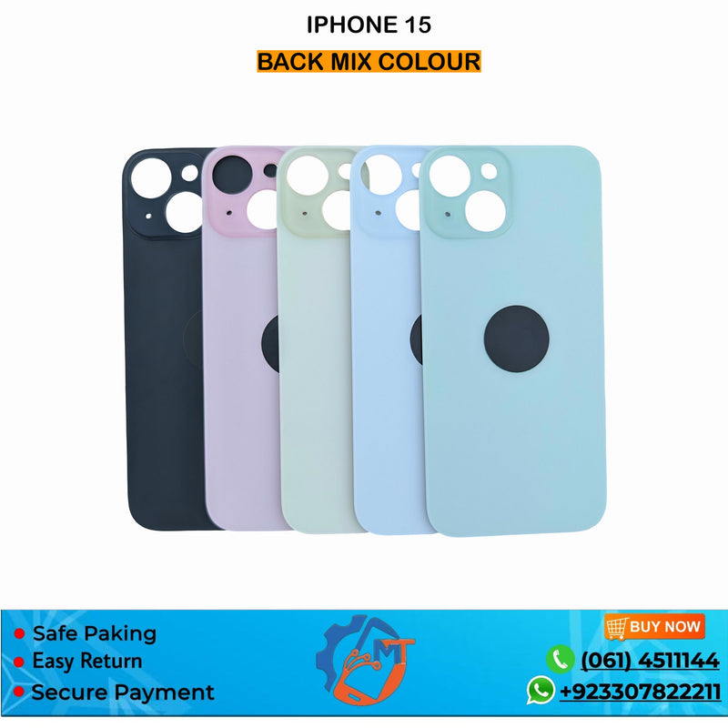 IPHONE 15 BACK COVER BLACK
