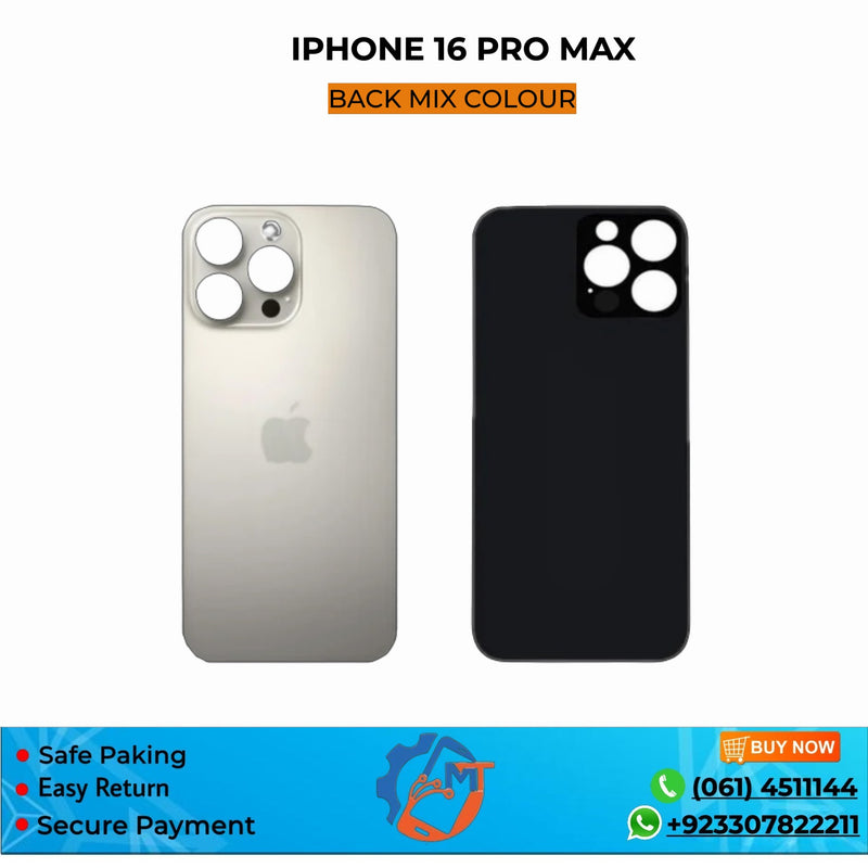 IPHONE 16 PRO MAXX BACK  COVER MIX COLOUR