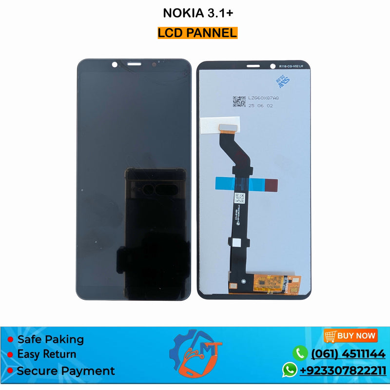 NOKIA 3.1+ PANNEL BLACK
