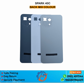 SPARK 40C BACK COVER TECHNO MIX COLOUR