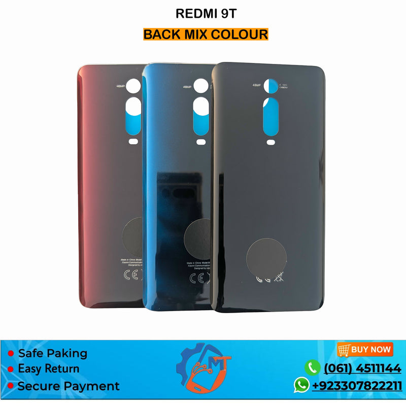 MI 9T BACK COVER MIX COLOUR