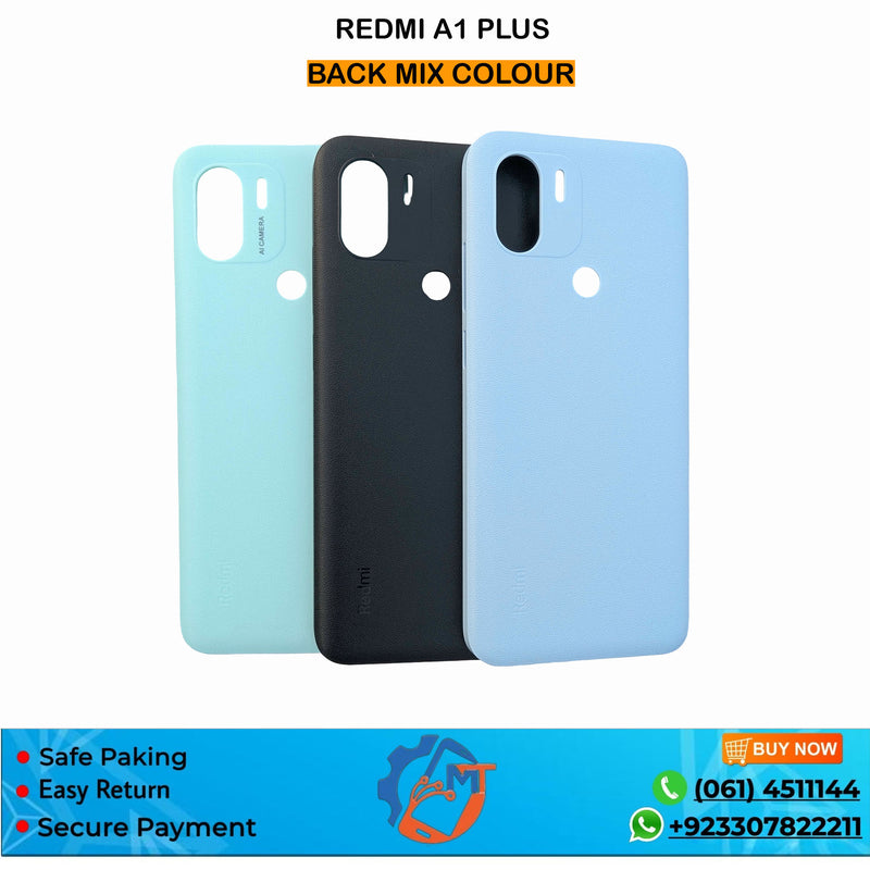 MI A1+ BACK COVER MIX COLOUR
