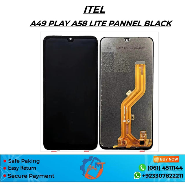 A49 PLAY/A58 LITE PANNEL BLACK ITEL