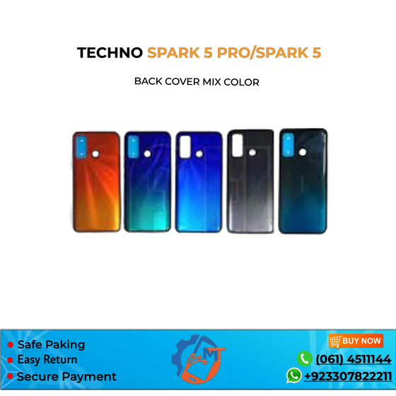 SPARK 5 PRO/SPARK 5 BACK COVER MIX COLOUR
