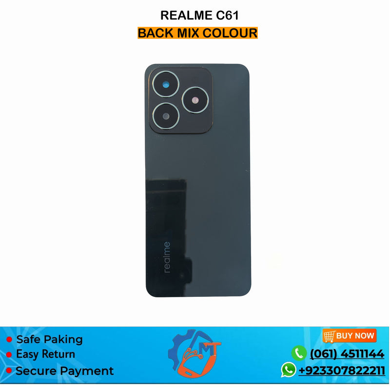 C61 BACK COVER MIX COLOUR REALME