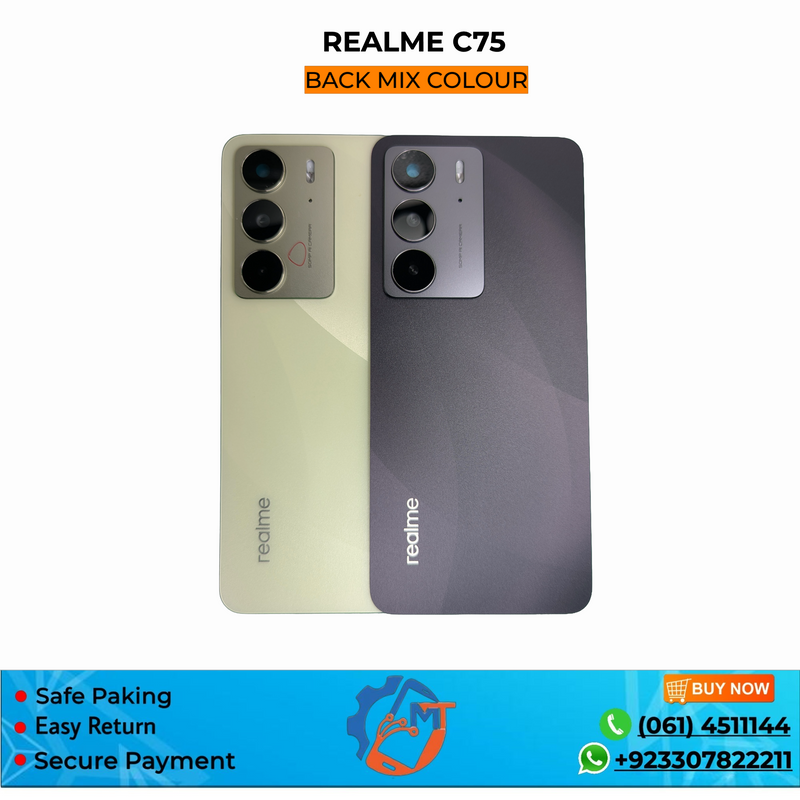 C75 BACK COVER REALME MIX  COLOUR