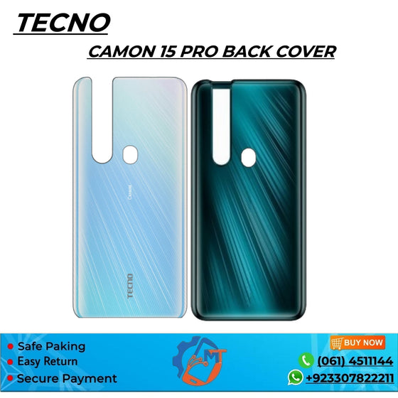 CAMON 15 PRO BACK COVER SKY BLUE