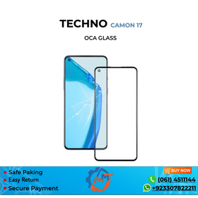 CAMON 17/SPARK 7 PRO/VISION 2 OCA GLASS BLACK
