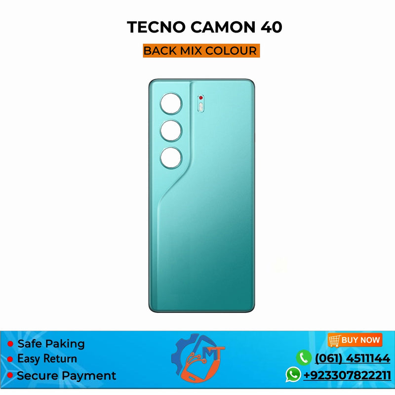 CAMON 40 BACK COVER TECHNO MIX COLOUR