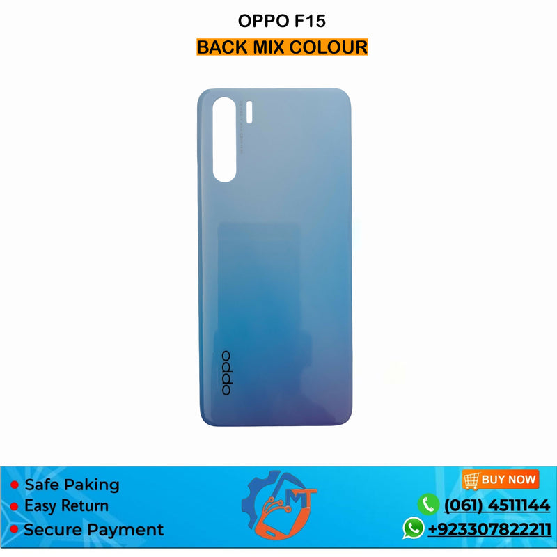 F15 BACK COVER OPPO  SKY BLUE