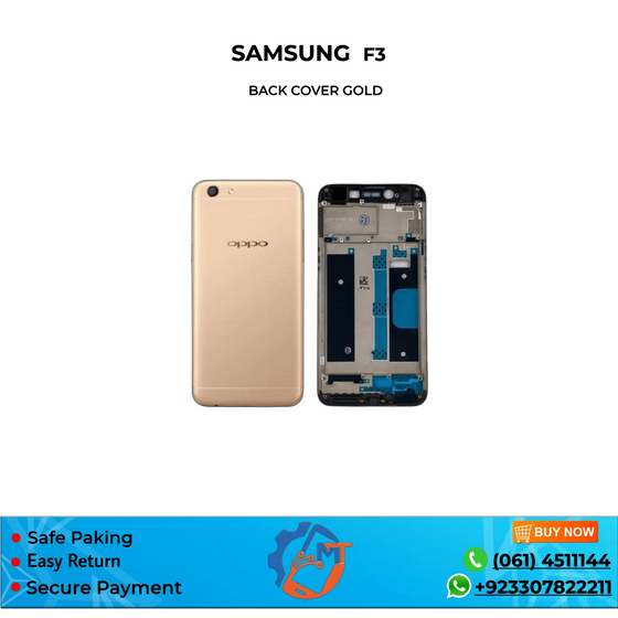 F3 BACK COVER OPPO GOLD