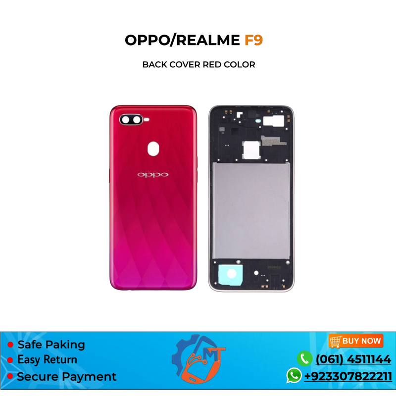 F9 BACK COVER OPPO RED