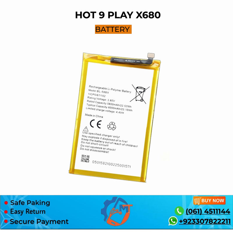 HOT 9 PLAY/X680 BATTERY INFINIX