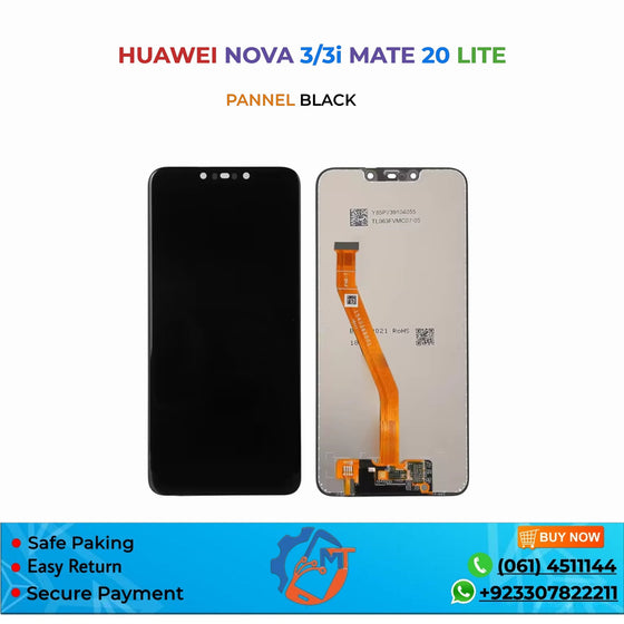 NOVA 3/NOVA 3I/MATE 20 LITE PANNEL BLACK