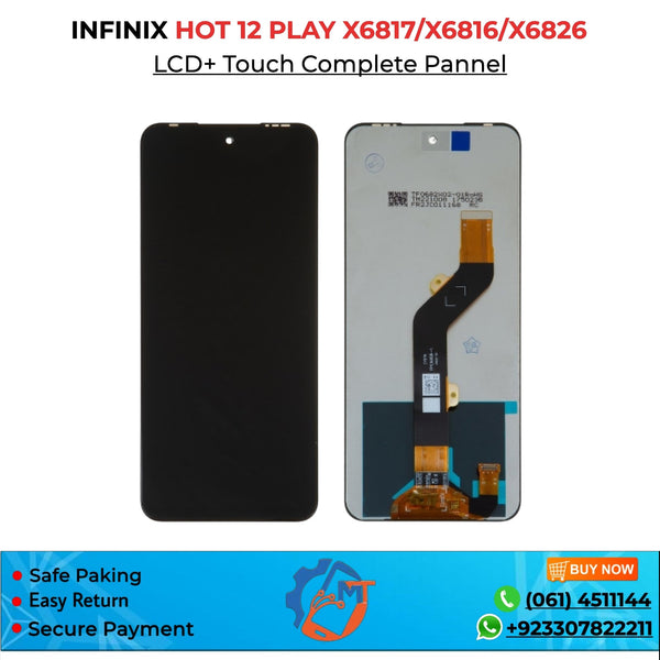 HOT 12 PLAY/X6817/X6816/X6826  PANNEL BLACK
