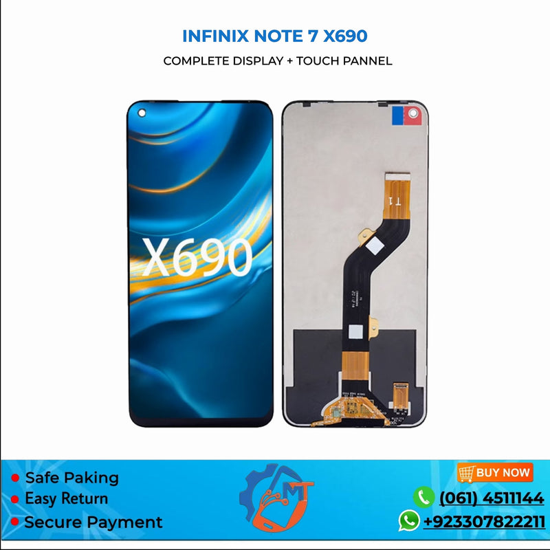 NOTE 7/X690 PANNEL INFINIX BLACK SMALL