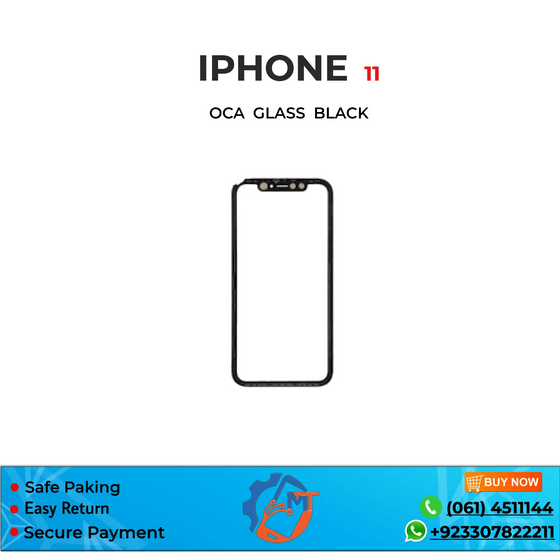 IPHONE 11 OCA GLASS BLACK