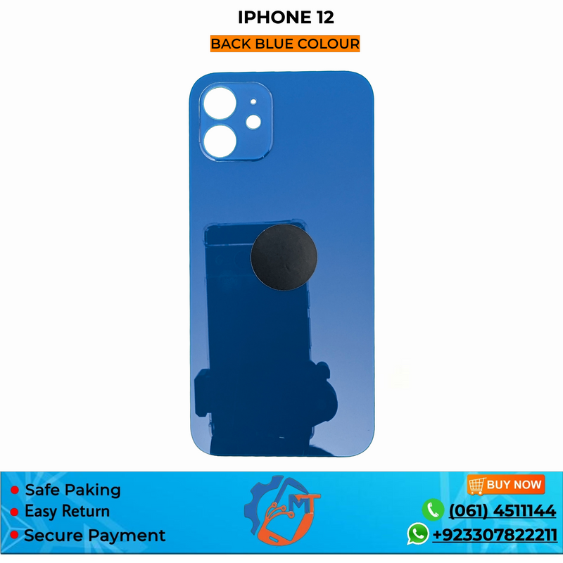 IPHONE 12 BACK COVER BLUE