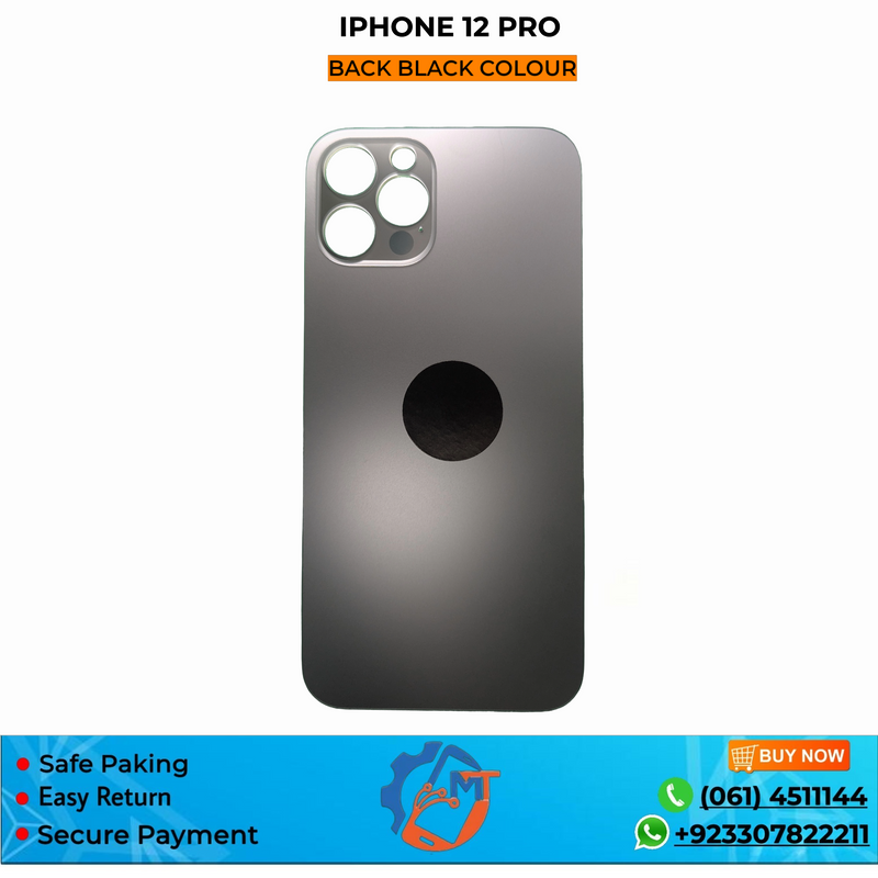 IPHONE 12 PRO BACK COVER BLACK