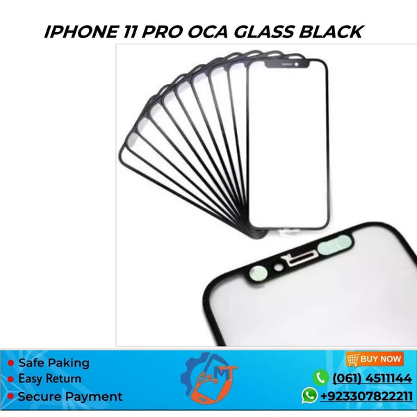 IPHONE 11 PRO OCA GLASS BLACK