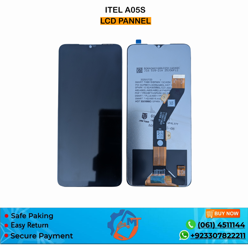 A05S PANNEL BLACK ITEL