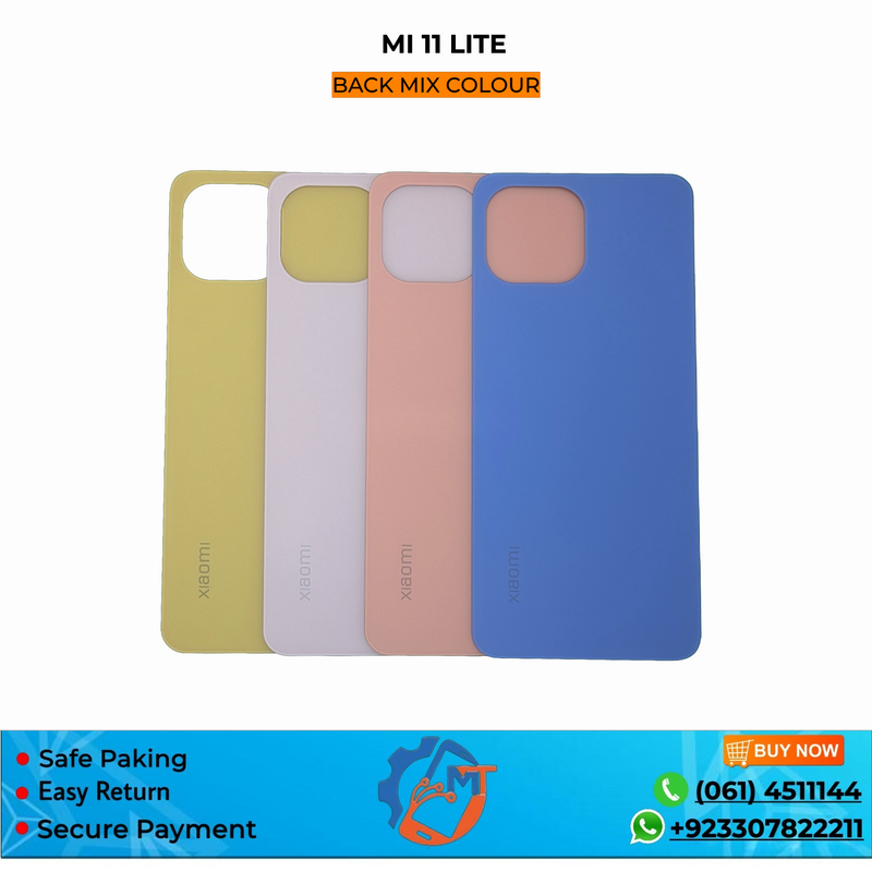 MI 11 LITE BACK COVER MIX COLOUR