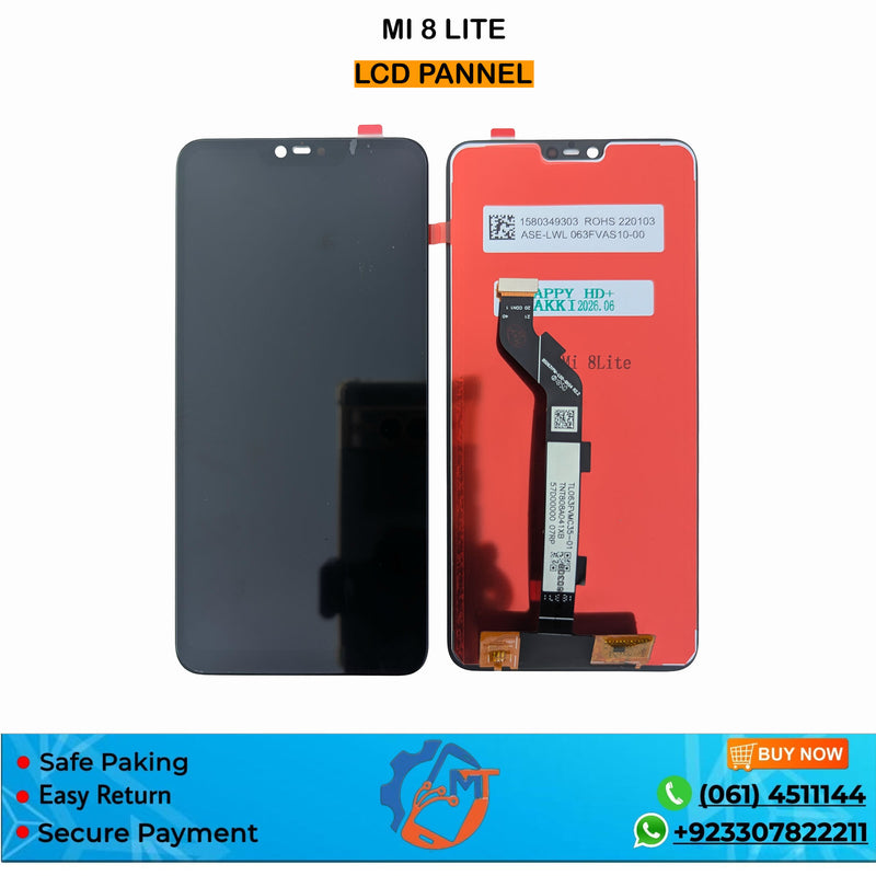 MI 8 LITE PANNEL BLACK