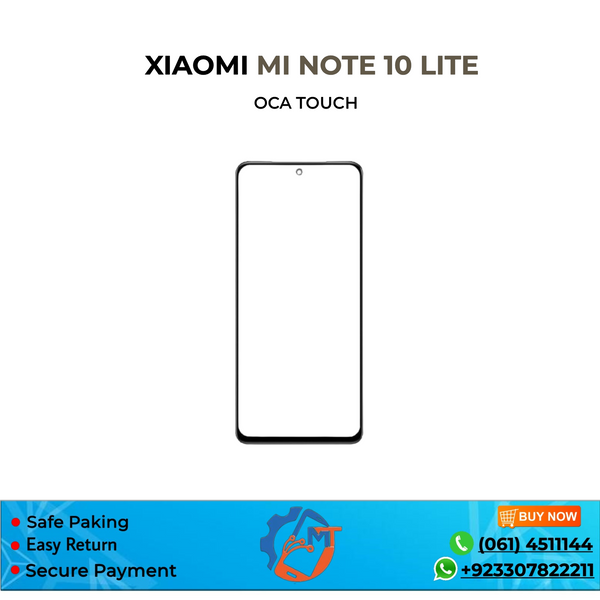 MI NOTE 10 LITE OCA GLASS