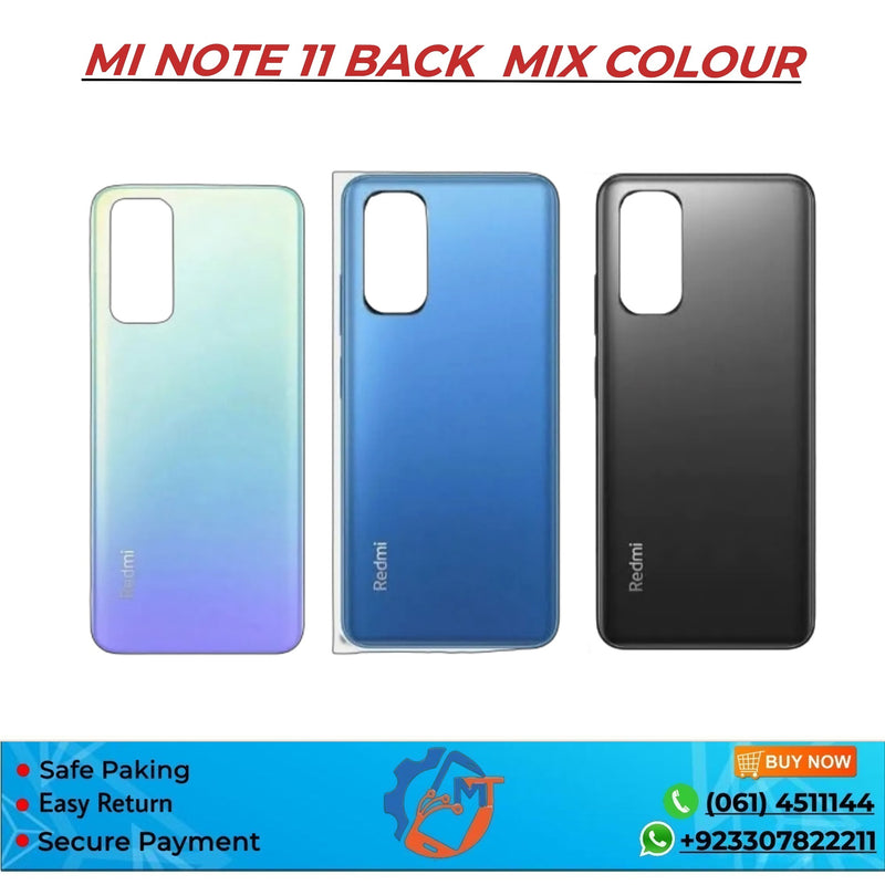 MI NOTE 11 BACK COVER BLACK