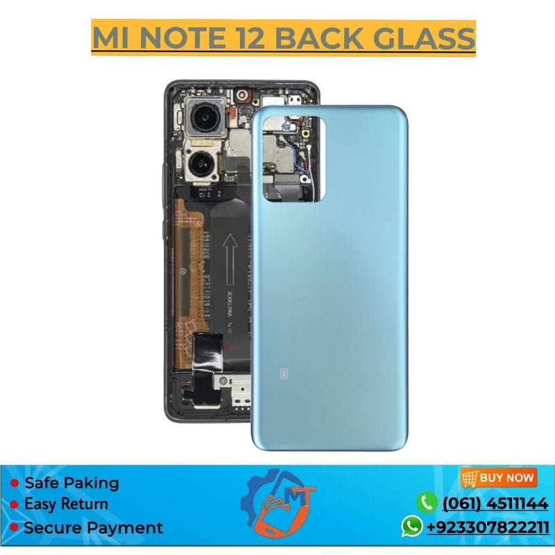 MI NOTE 12 BACK COVER MIX COLOUR