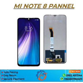 MI NOTE 8 PANNEL ORG BLACK SVC