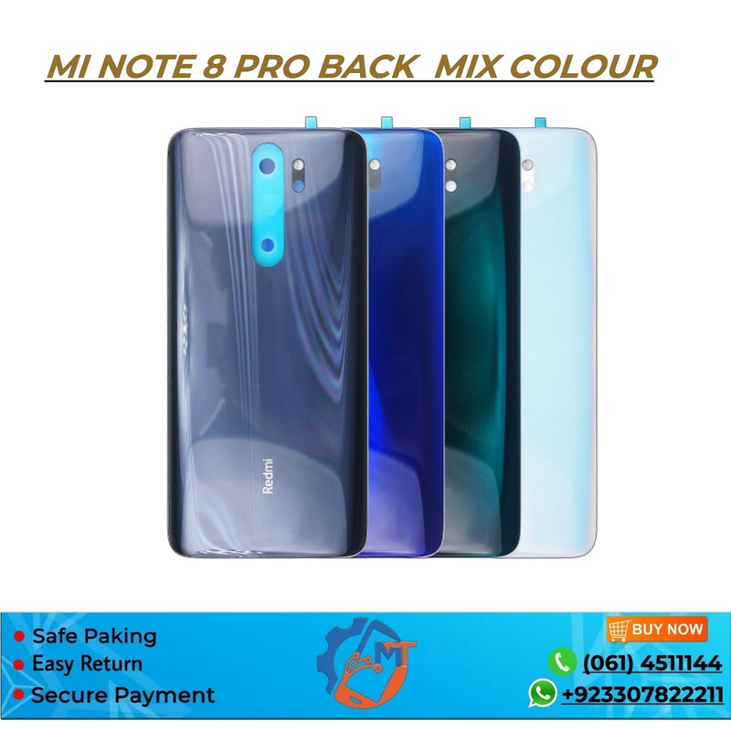 MI NOTE 8 PRO BACK COVER MIX COLOUR