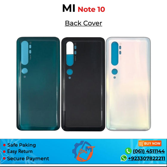 MI NOTE 10 BACK COVER BLACK