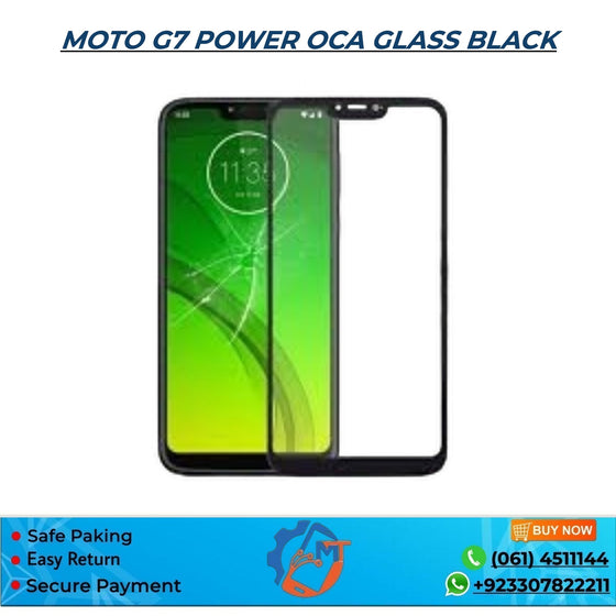 MOTO G7 POWER OCA GLASS BLACK