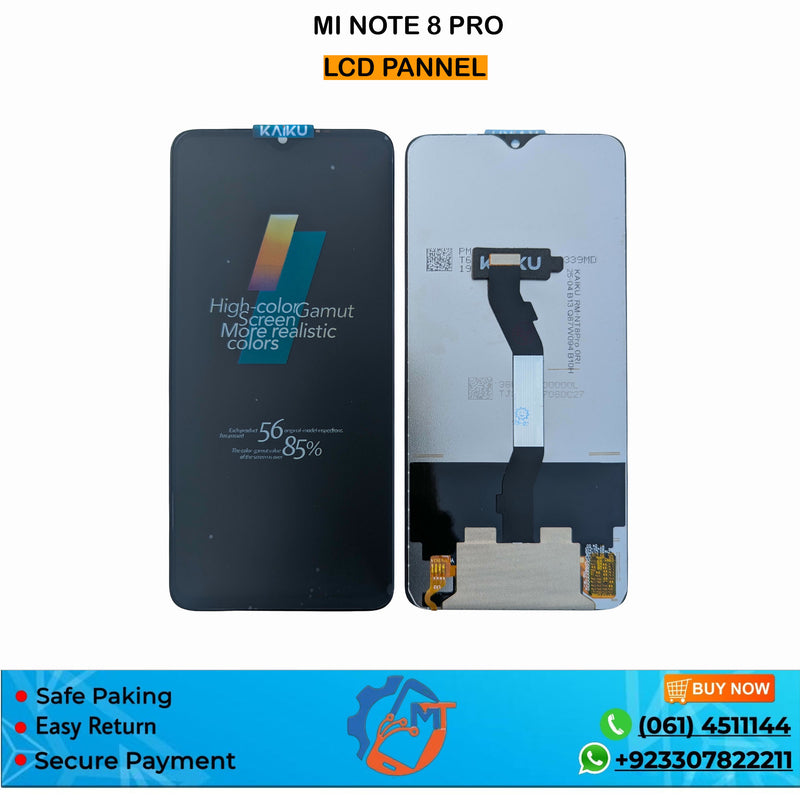 MI NOTE 8 PRO PANNEL BLACK ORG SVC