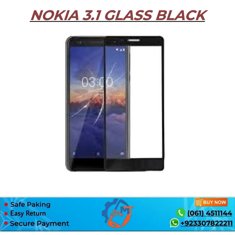 NOKIA 3.1 GLASS BLACK