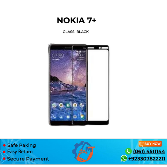 NOKIA 7+  GLASS BLACK