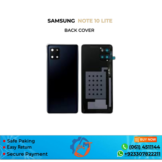 NOTE 10 LITE BACK COVER BLACK