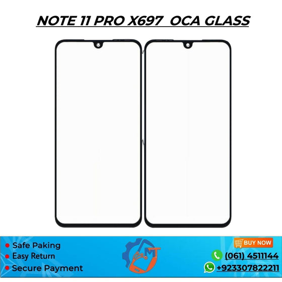 NOTE 11 PRO/X697 OCA GLASS BLACK