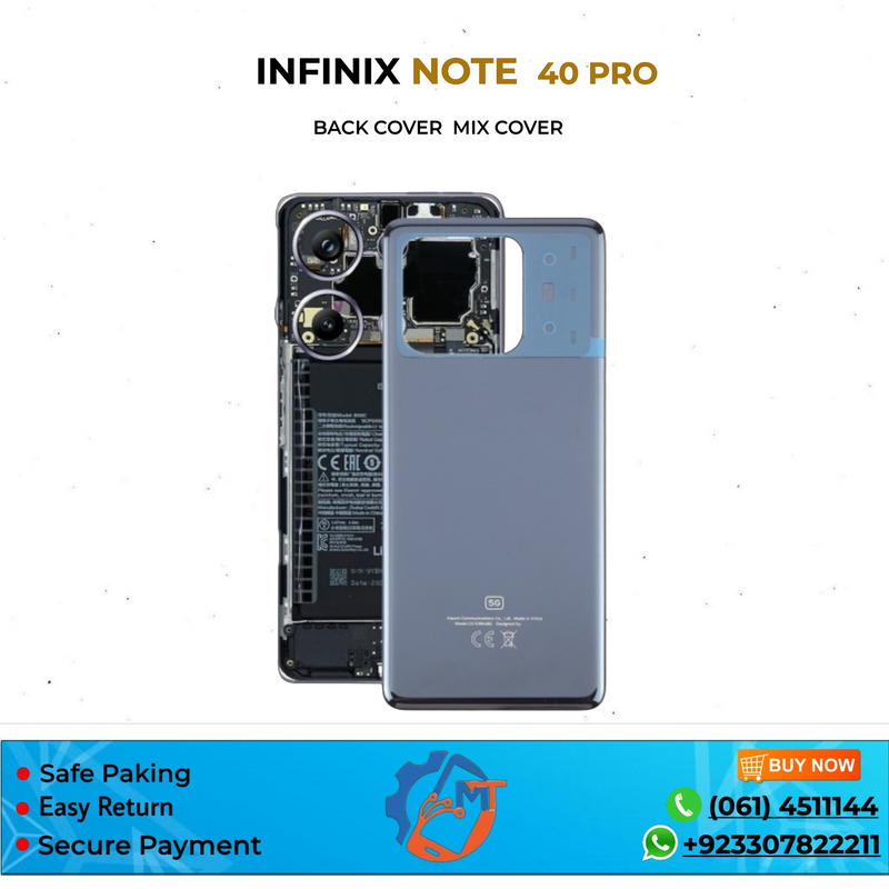 NOTE 40 PRO 5G  BACK COVER INFINIX MIX COLOUR