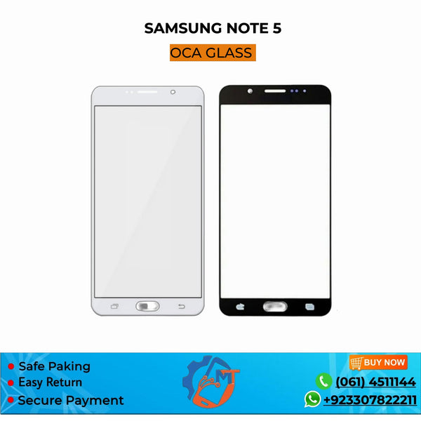 NOTE 5 GLASS SAMSUNG BLACK