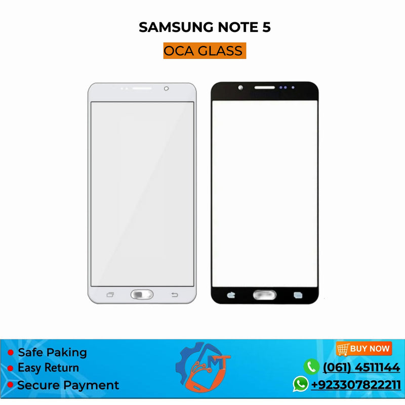 NOTE 5 GLASS SAMSUNG BLACK