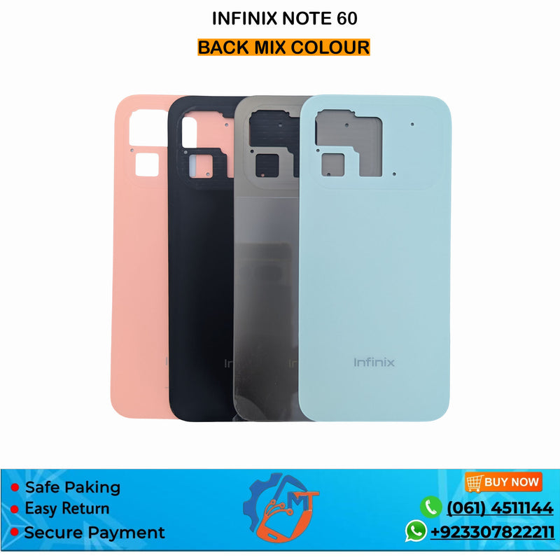 NOTE 60 BACK COVER INFINIX MIX COLOUR