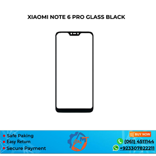 NOTE 6 PRO GLASS BLACK