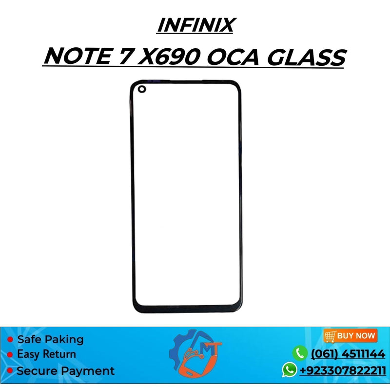 NOTE 7/X690 GLASS INFINIX BLACK