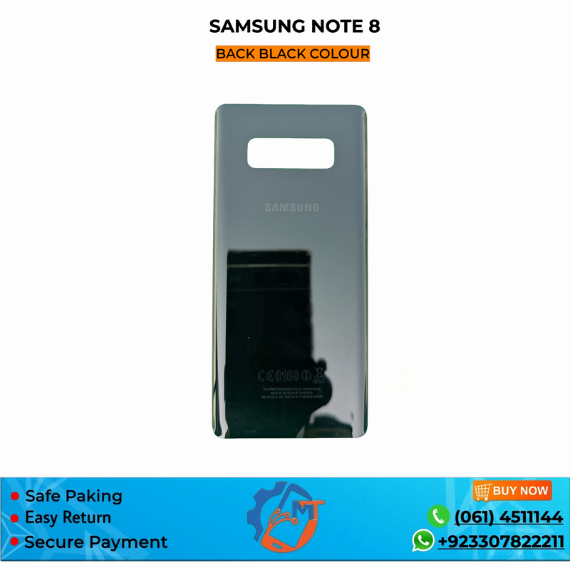 NOTE 8 BACK COVER BLACK