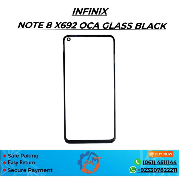 NOTE 8/X692 OCA GLASS BLACK